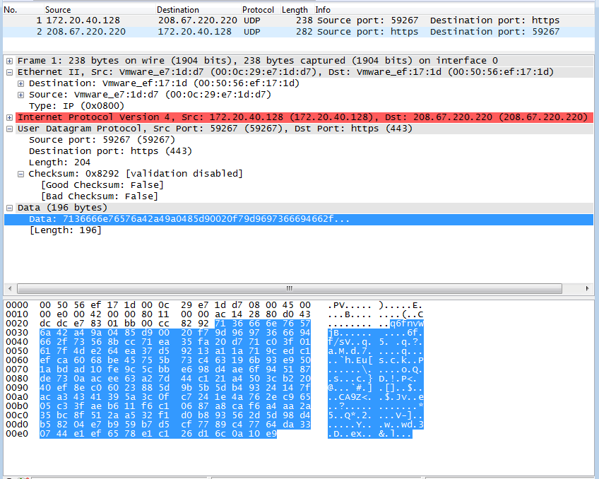 DNSCrypt Anfrage im Detail